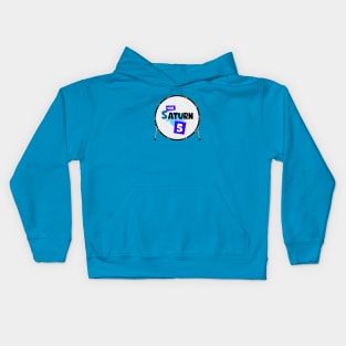 Saturn Five Drum (Blue) Kids Hoodie